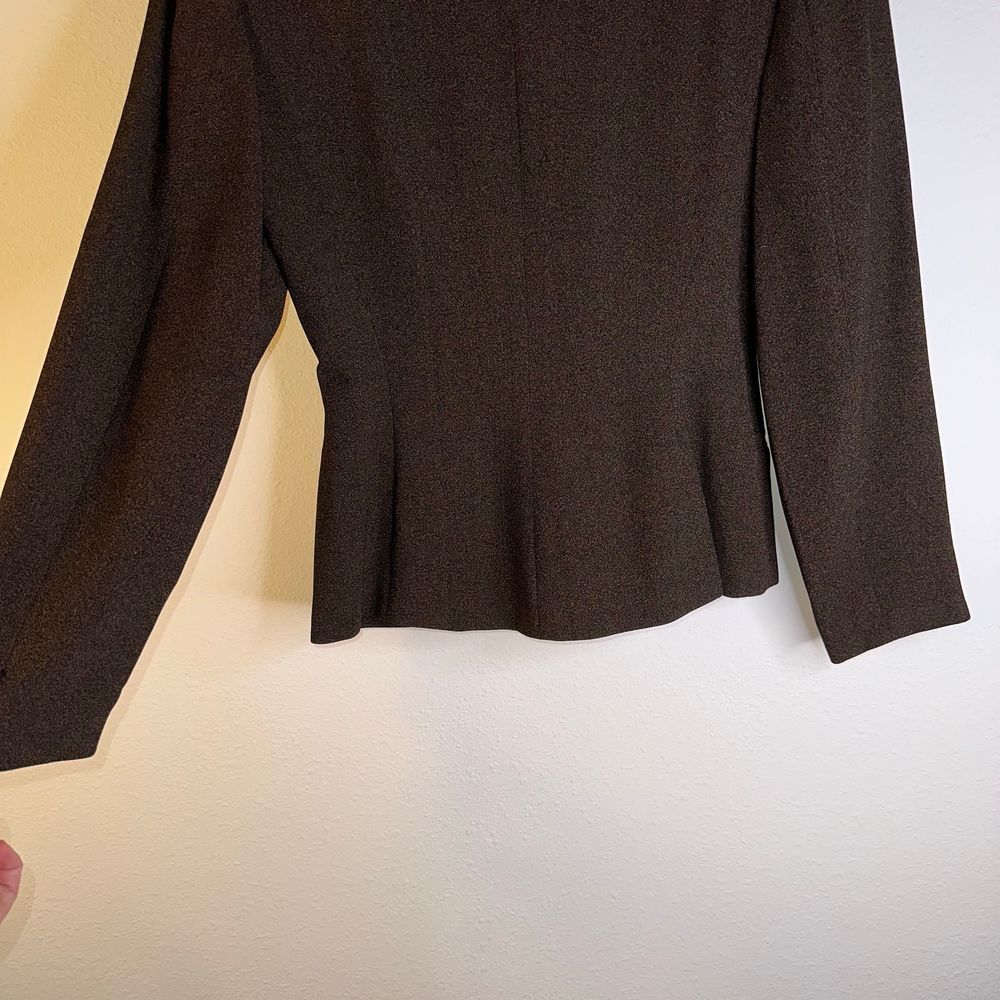 Tahari Brown Women's Blazer with Gold Buttons - Picture 11 of 14